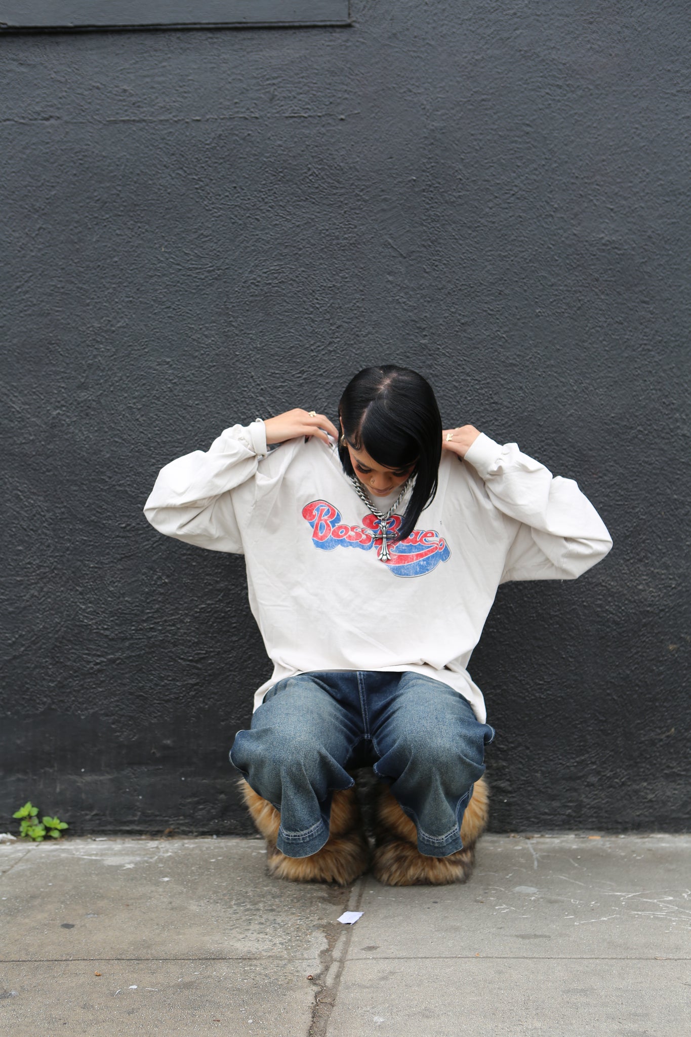 BOSS BAE VINTAGE T LONG SLEEVE