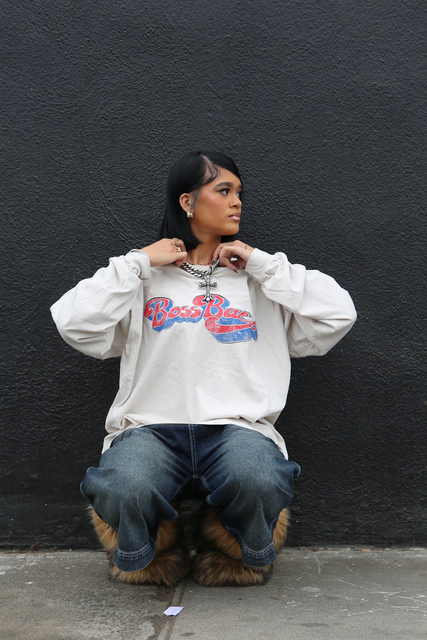 BOSS BAE VINTAGE T LONG SLEEVE